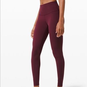 lululemon Align 25” Maroon Leggings